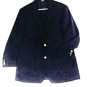 Botany 500 100% Wool Navy Blue Vintage Captain's Suit Coat  Jacket Size 42R
